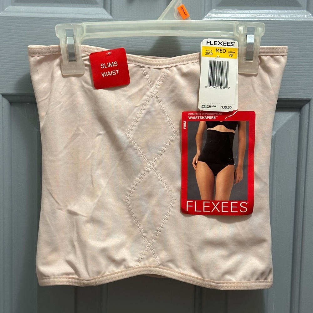 NEW Flexees ComfortControl WaistShapers Size Medium Nude/ Beige
